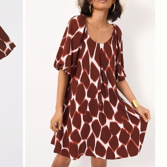 Corey Lynn Calter Giraffe Tunic Dress Anthropologie - Picture 1 of 10